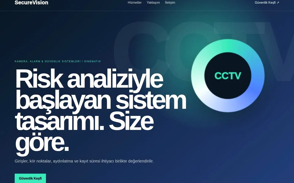 İstanbul Güvenlik Sistemleri web sitesi tasarımı