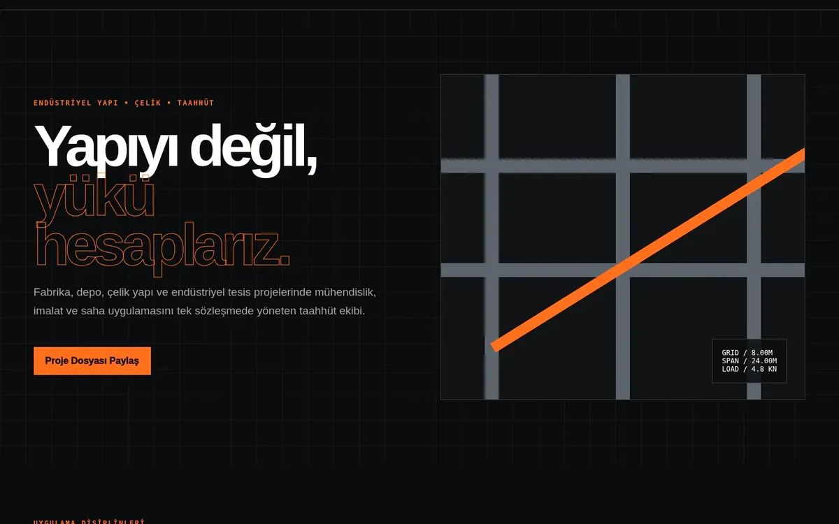 İstanbul İnşaat & Tadilat web sitesi tasarımı