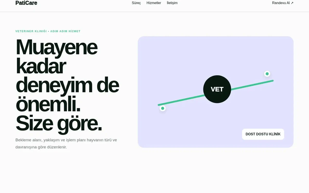 Veteriner Kliniği web sitesi koleksiyonu