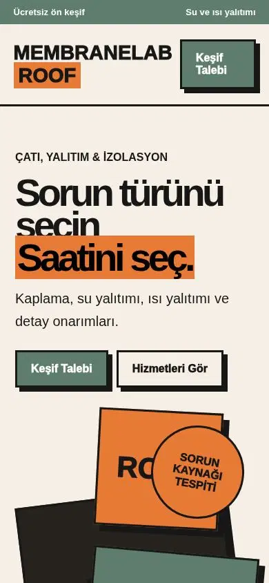 MembraneLab mobil görünümü