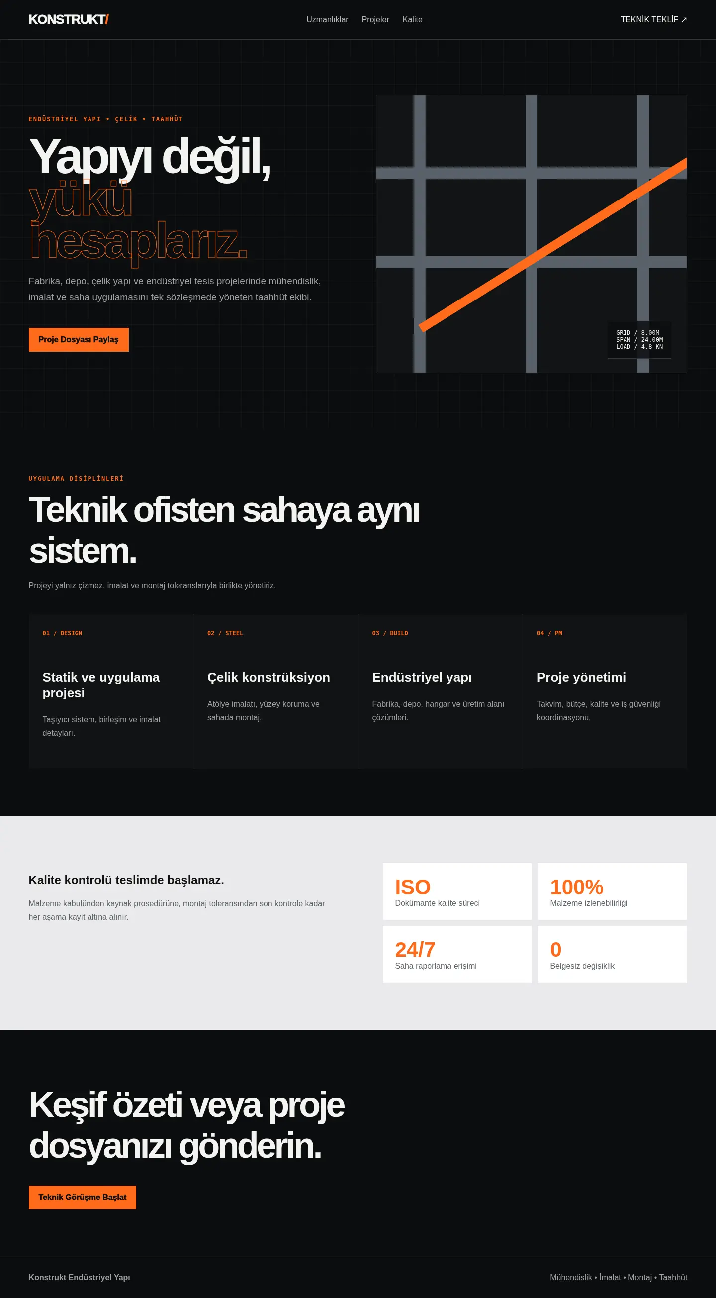 Konstrukt YB-INS-001 web sitesi modeli