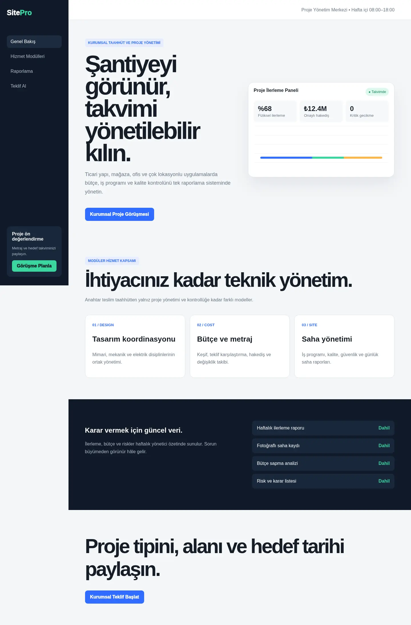 SitePro YB-INS-005 web sitesi modeli