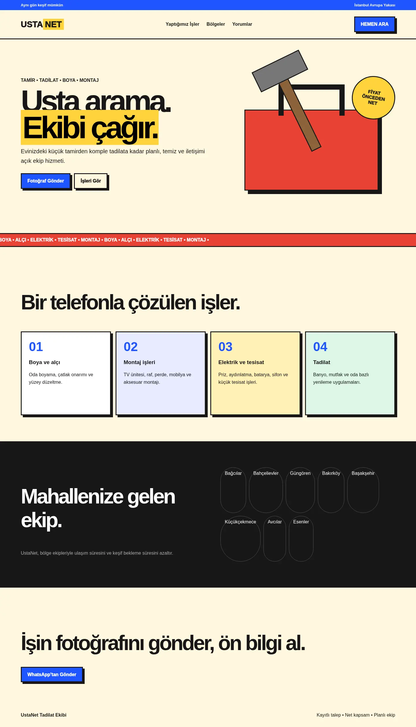 RenoCraft YB-INS-003 web sitesi modeli