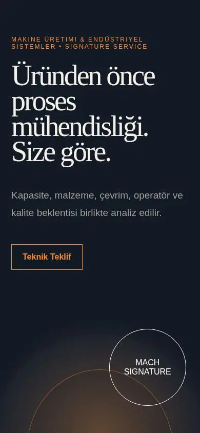 Machina mobil görünümü