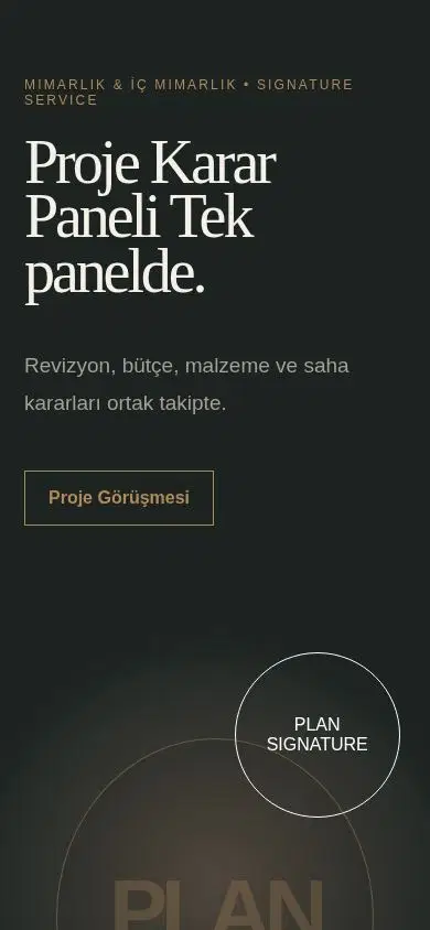 UrbanWorks mobil görünümü