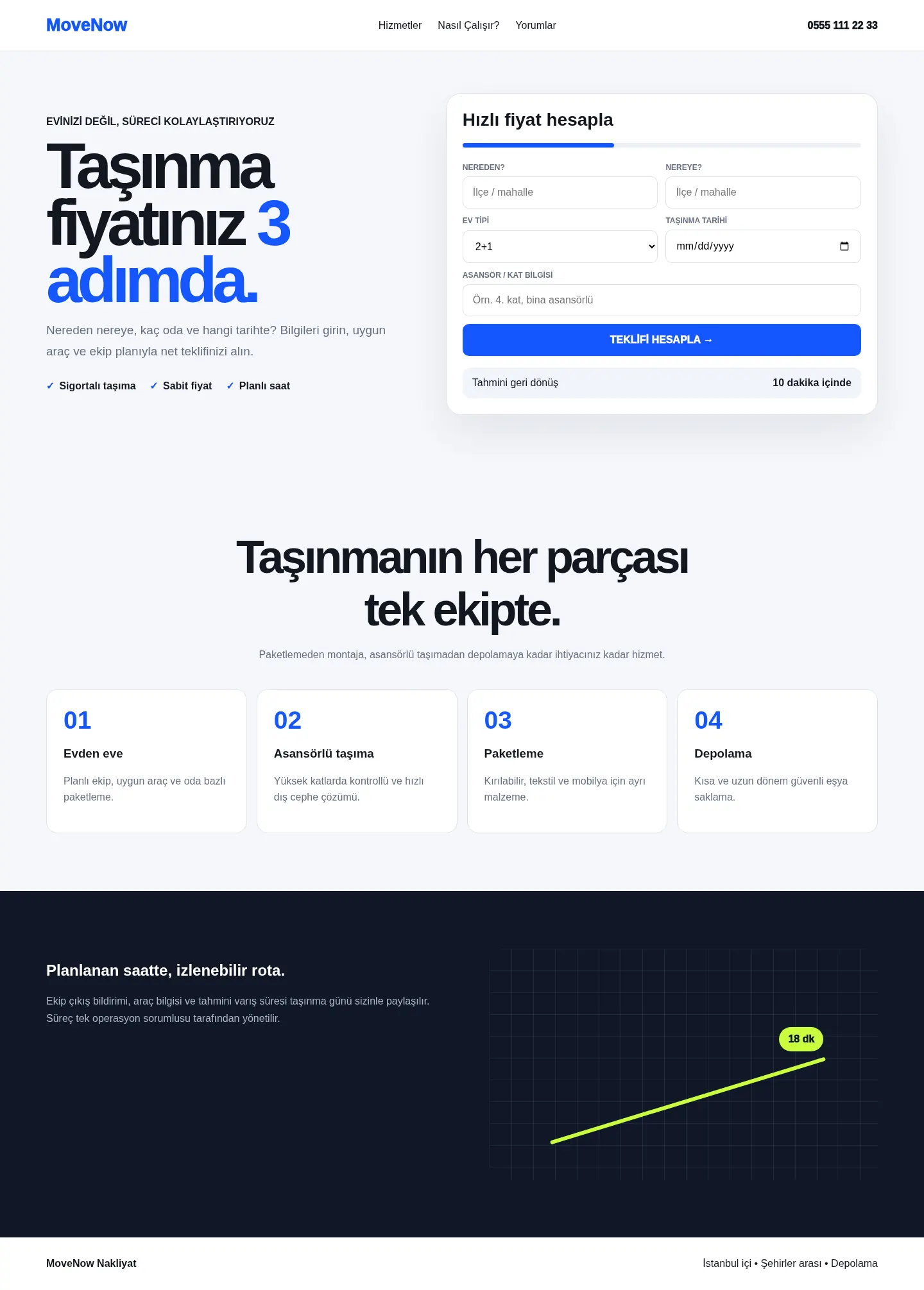 MoveNow YB-NAK-001 web sitesi modeli