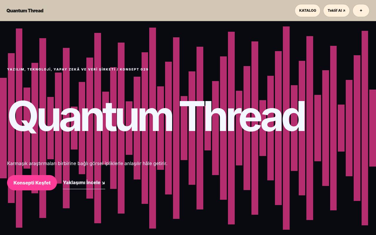 Quantum Thread YB-TAS-029 web sitesi modeli