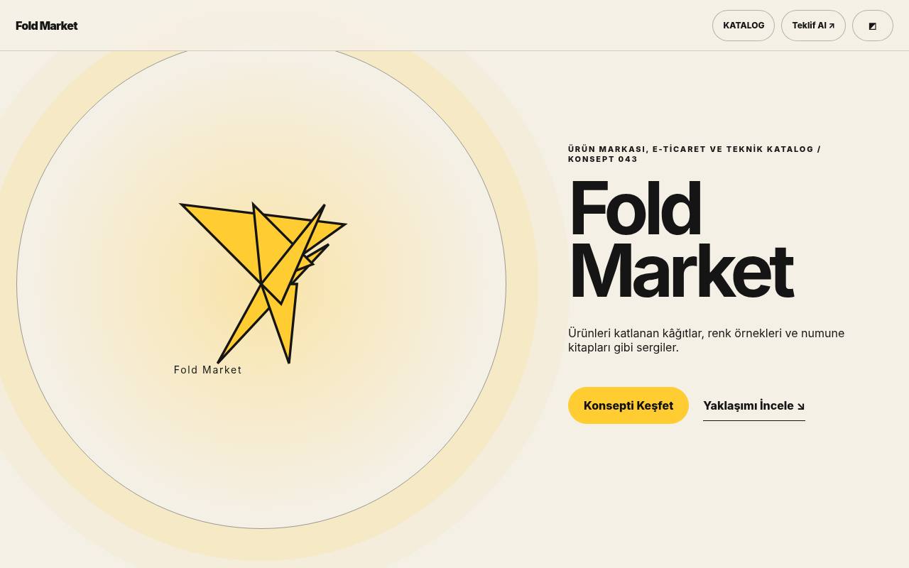 Fold Market YB-TAS-043 web sitesi modeli