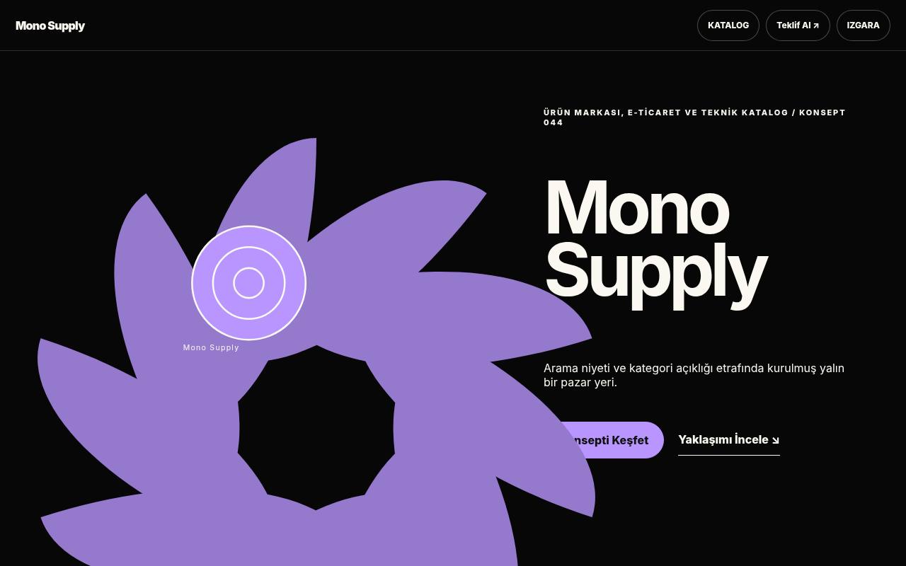 Mono Supply YB-TAS-044 web sitesi modeli