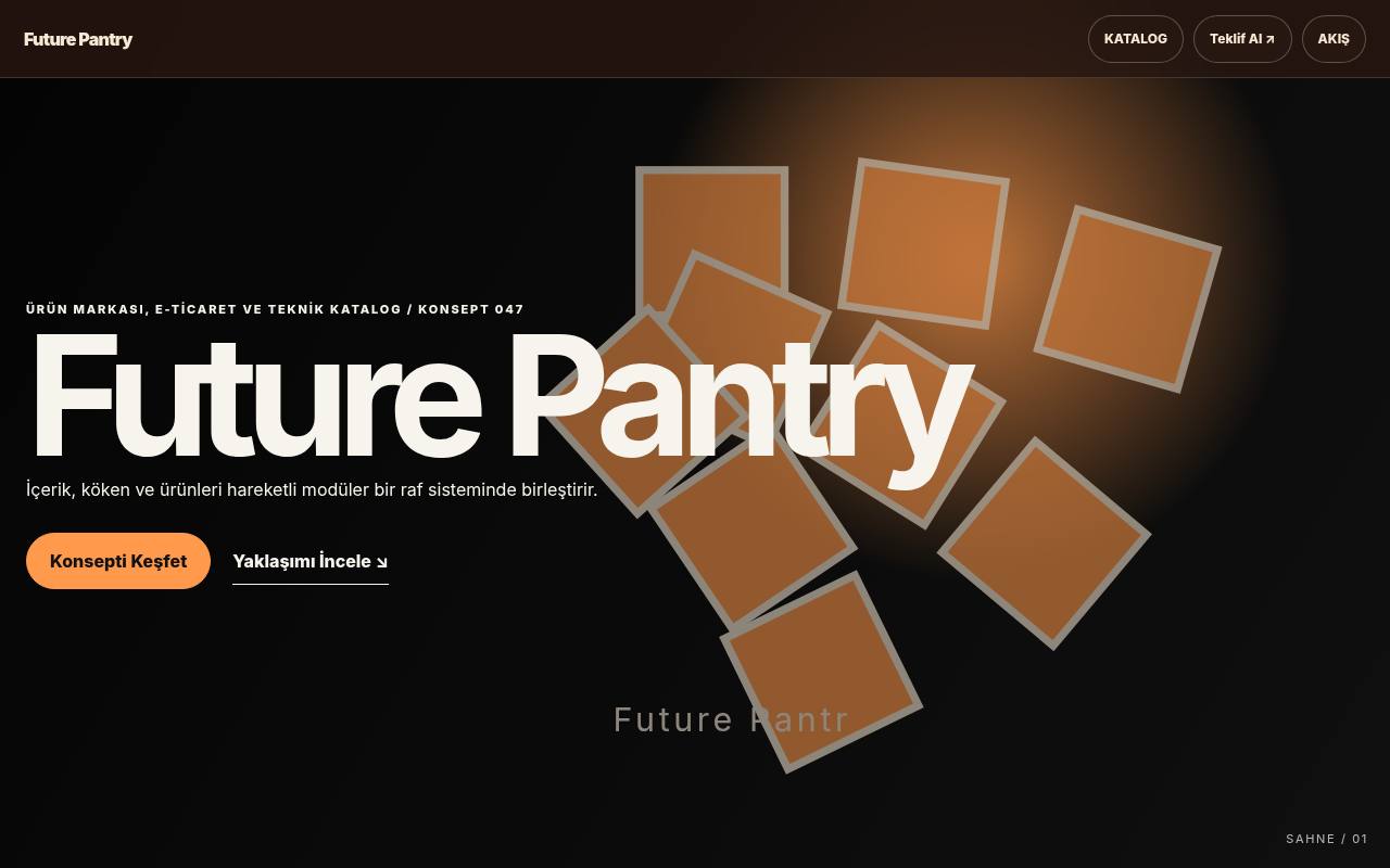 Future Pantry YB-TAS-047 web sitesi modeli