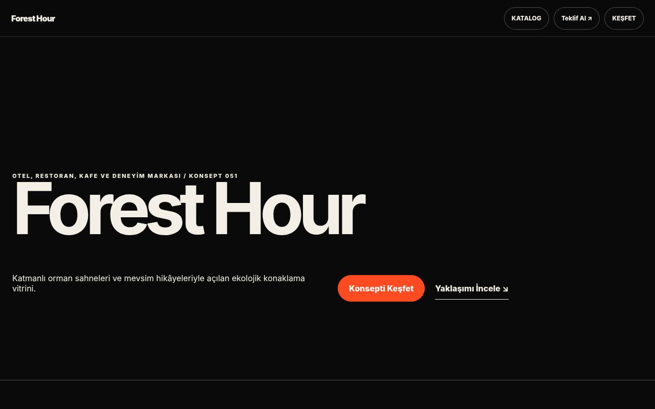 Forest Hour YB-TAS-051 web sitesi modeli