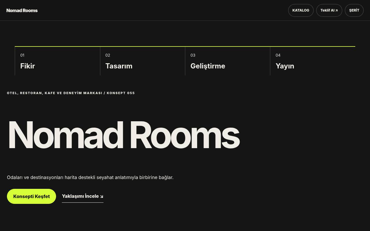Nomad Rooms YB-TAS-055 web sitesi modeli