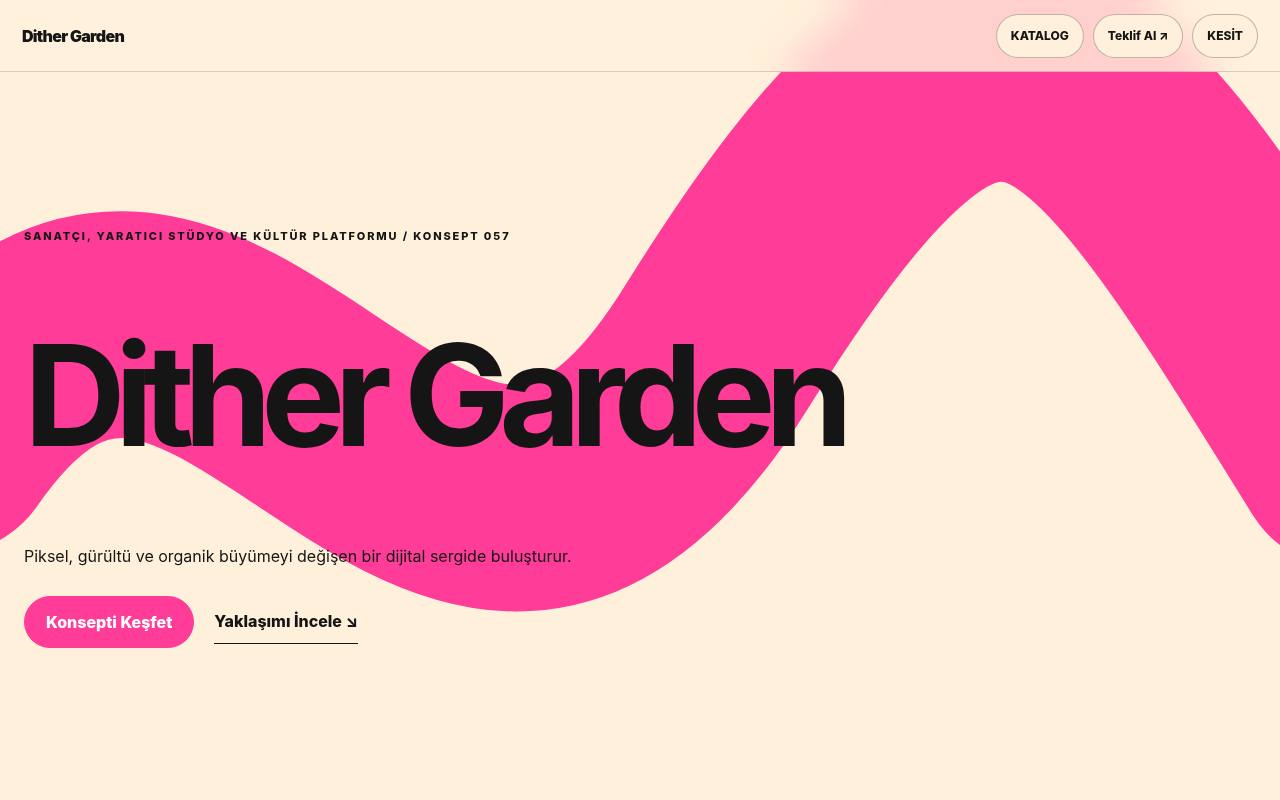 Dither Garden YB-TAS-057 web sitesi modeli