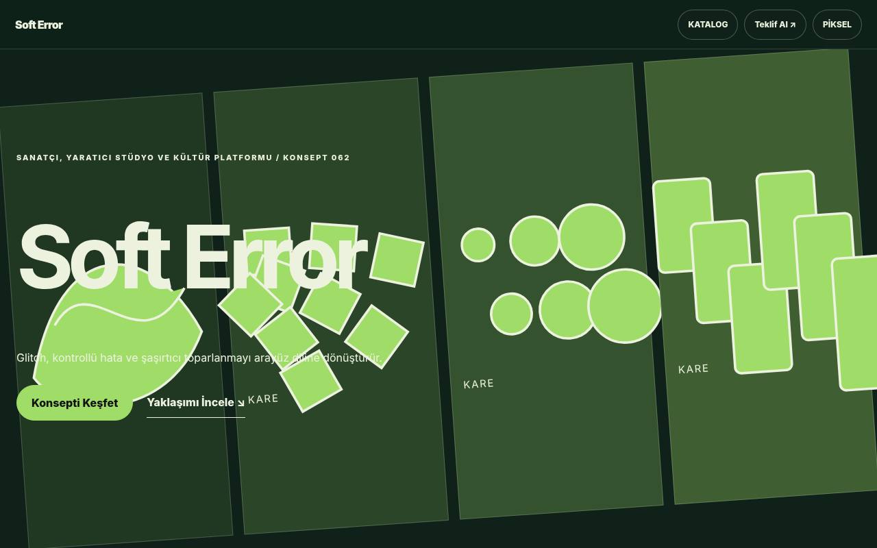Soft Error YB-TAS-062 web sitesi modeli
