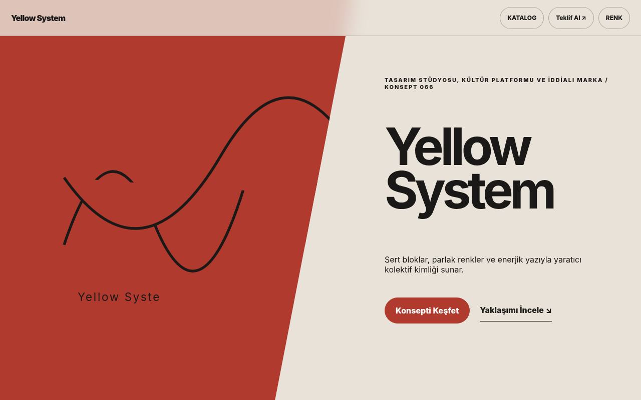 Yellow System YB-TAS-066 web sitesi modeli
