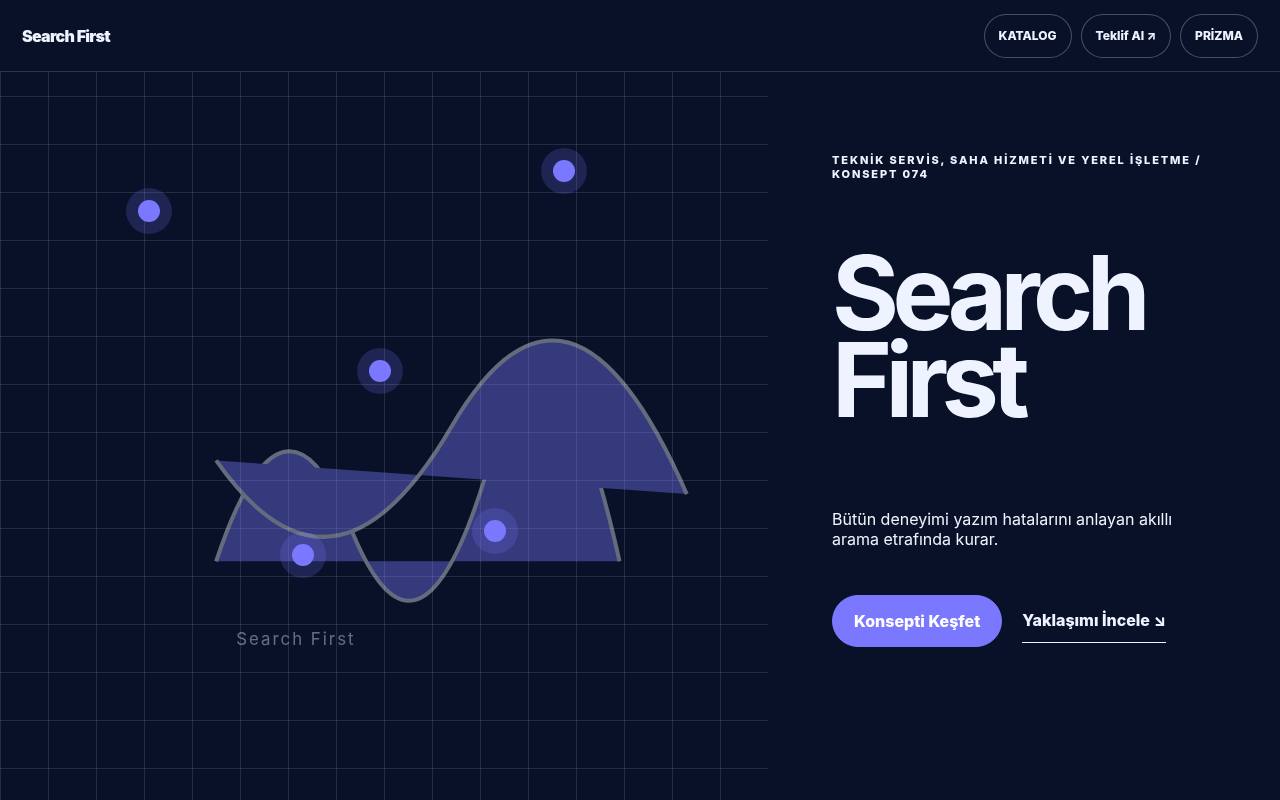 Search First YB-TAS-074 web sitesi modeli