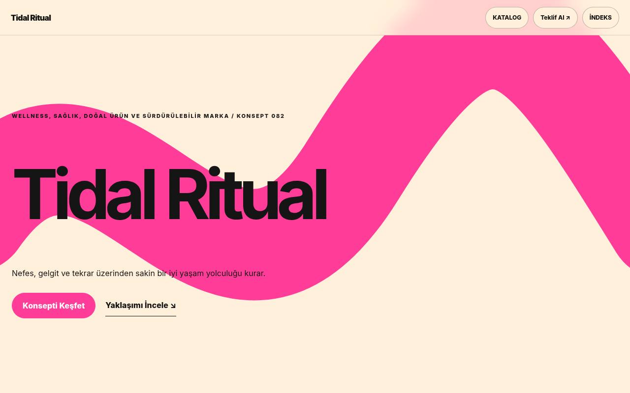 Tidal Ritual YB-TAS-082 web sitesi modeli