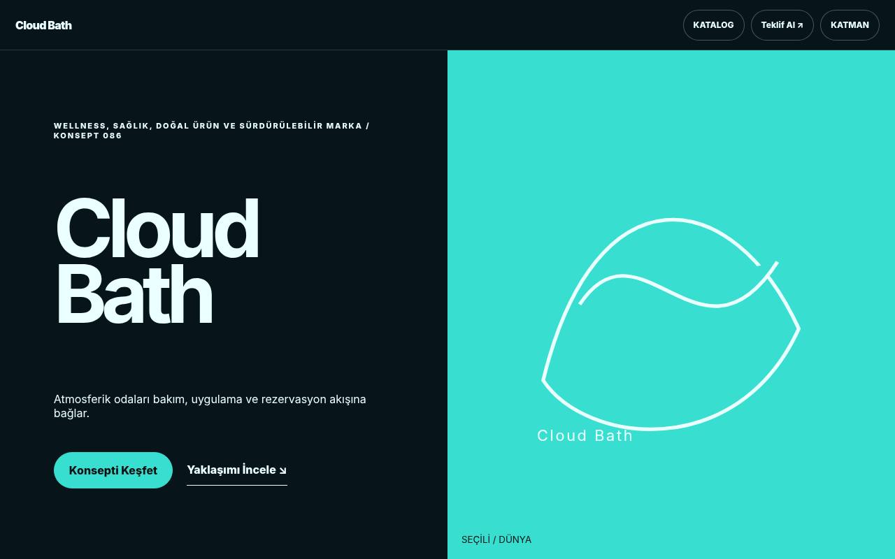 Cloud Bath YB-TAS-086 web sitesi modeli