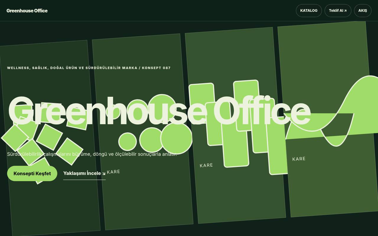Greenhouse Office YB-TAS-087 web sitesi modeli