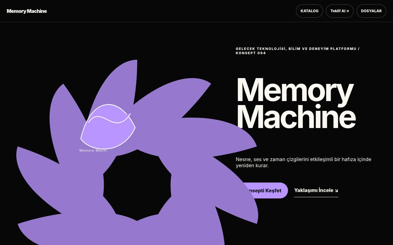Memory Machine YB-TAS-094 web sitesi modeli