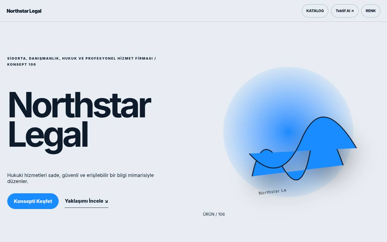 Northstar Legal YB-TAS-106 web sitesi modeli