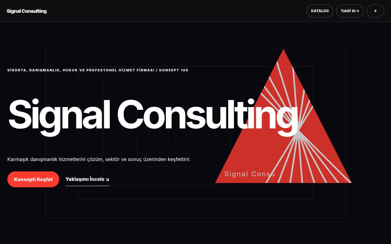 Signal Consulting YB-TAS-109 web sitesi modeli