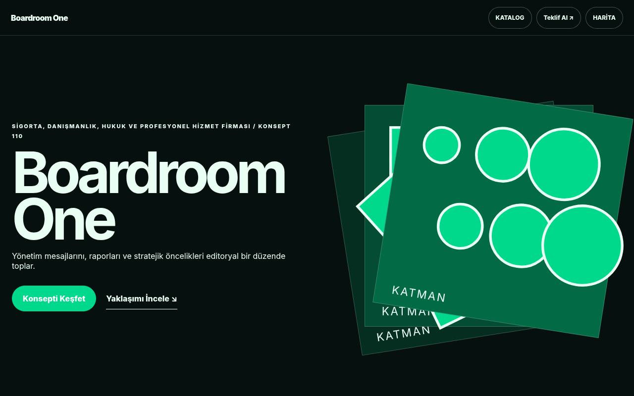 Boardroom One YB-TAS-110 web sitesi modeli