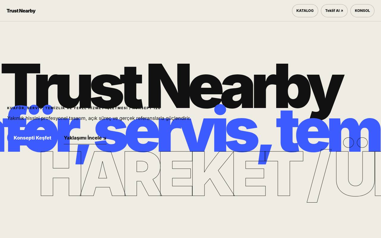 Trust Nearby YB-TAS-120 web sitesi modeli