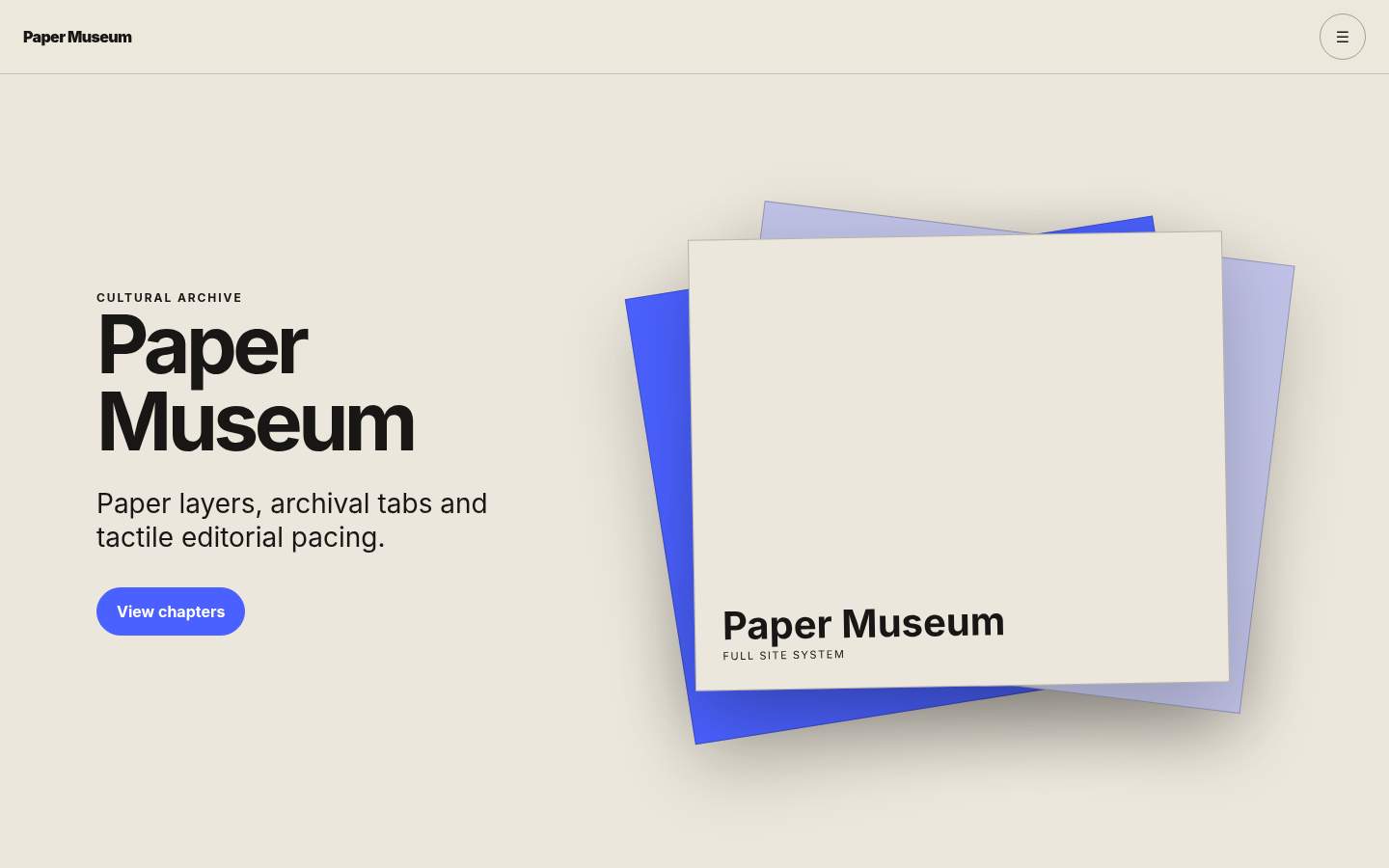 Paper Museum YB-TAS-125 web sitesi modeli