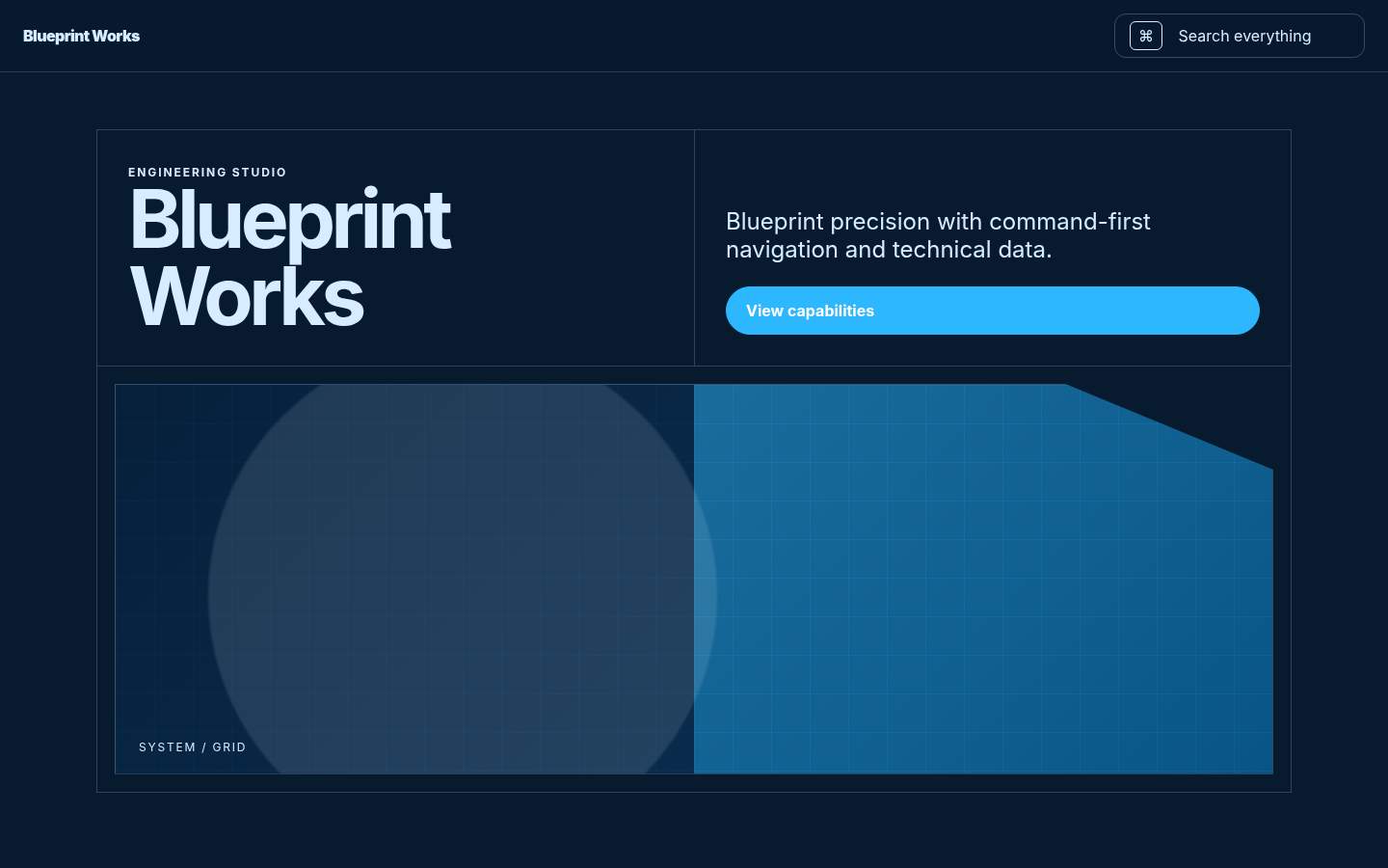 Blueprint Works YB-TAS-131 web sitesi modeli
