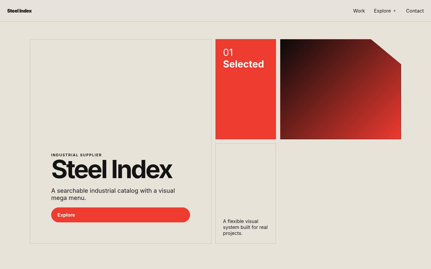 Steel Index YB-TAS-149 web sitesi modeli
