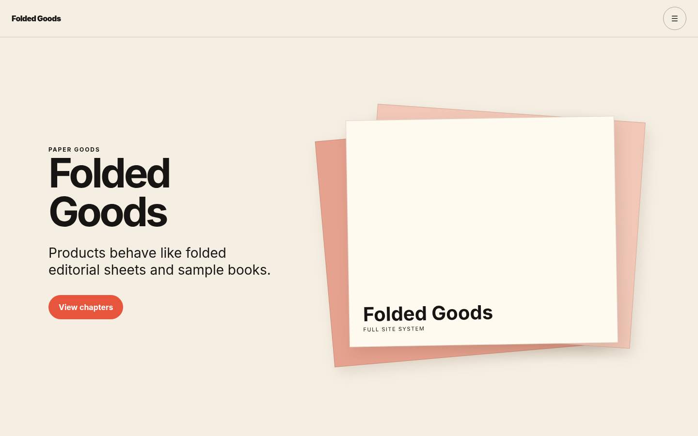 Folded Goods YB-TAS-153 web sitesi modeli