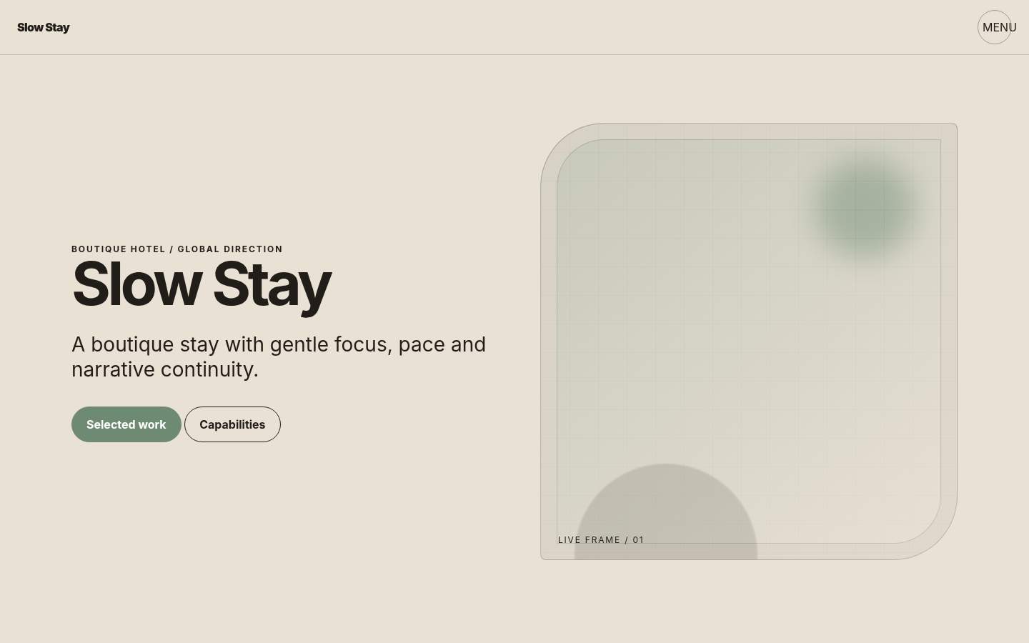 Slow Stay YB-TAS-162 web sitesi modeli