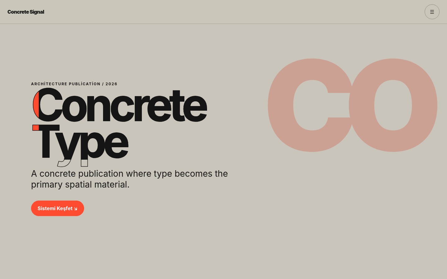 Concrete Signal YB-TAS-173 web sitesi modeli