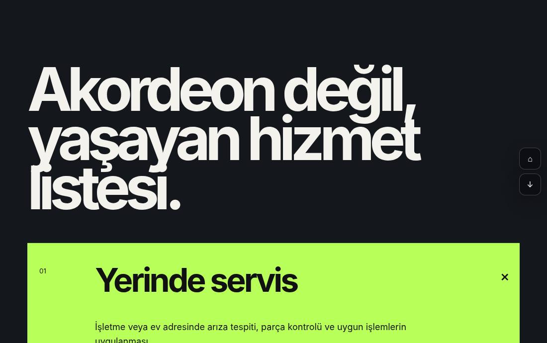 Accordion Service Stack YB-TAS-192 web sitesi modeli